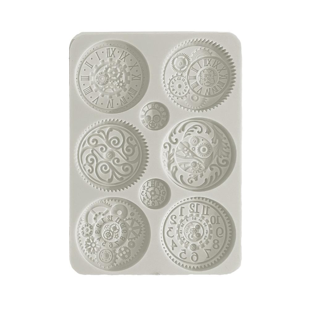 Stamperia Silicone Mould A5 - Brocante Antiques Clocks