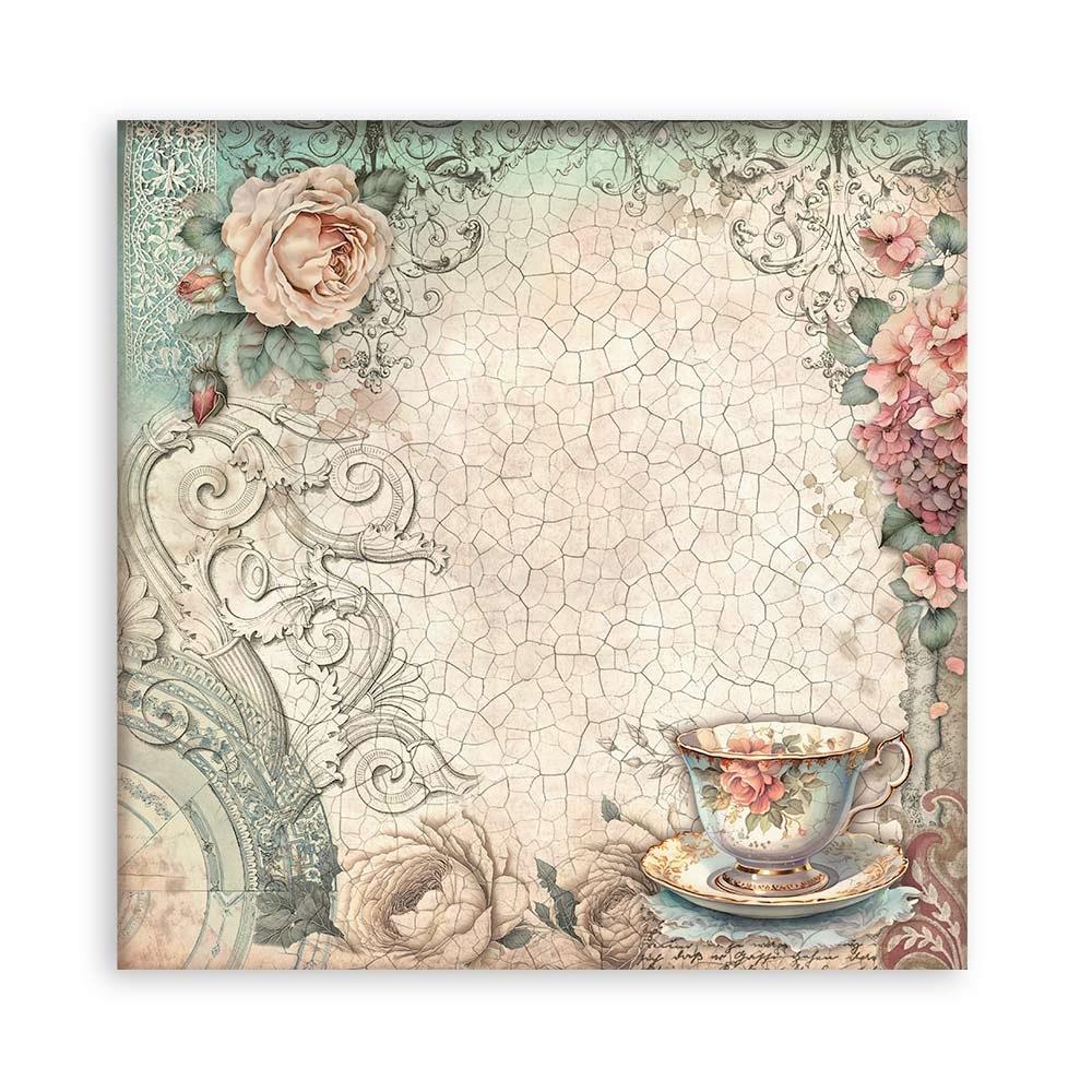 Stamperia Single-Sided Paper Pad 8x8 - Brocante Antiques