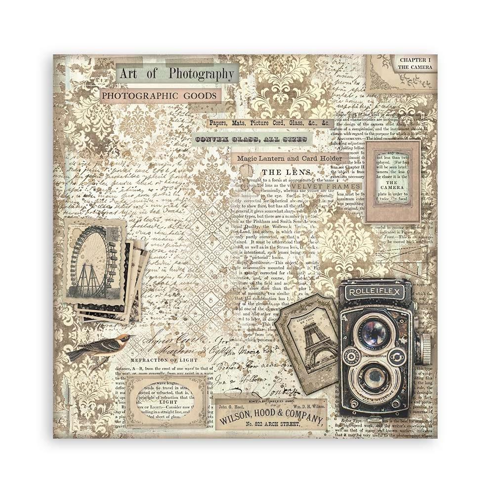 Stamperia Single-Sided Paper Pad 8x8 - Brocante Antiques