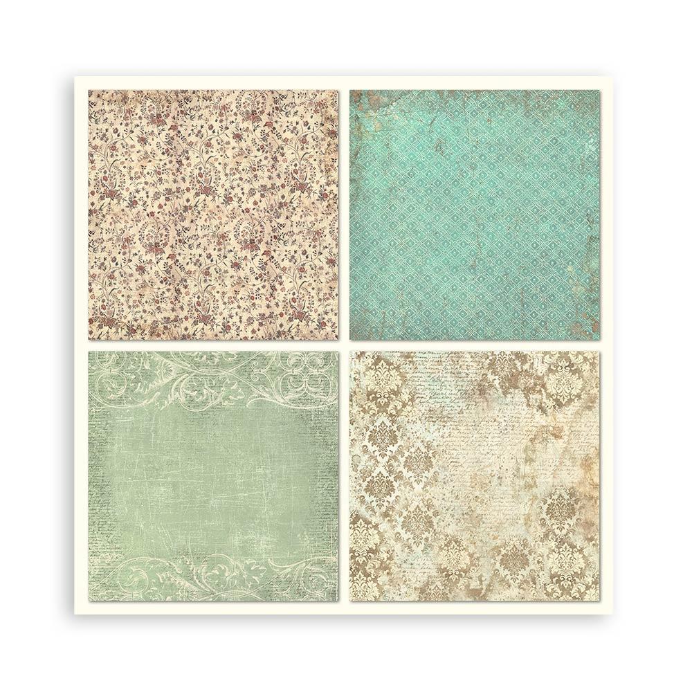 Stamperia Single-Sided Paper Pad 8x8 - Brocante Antiques