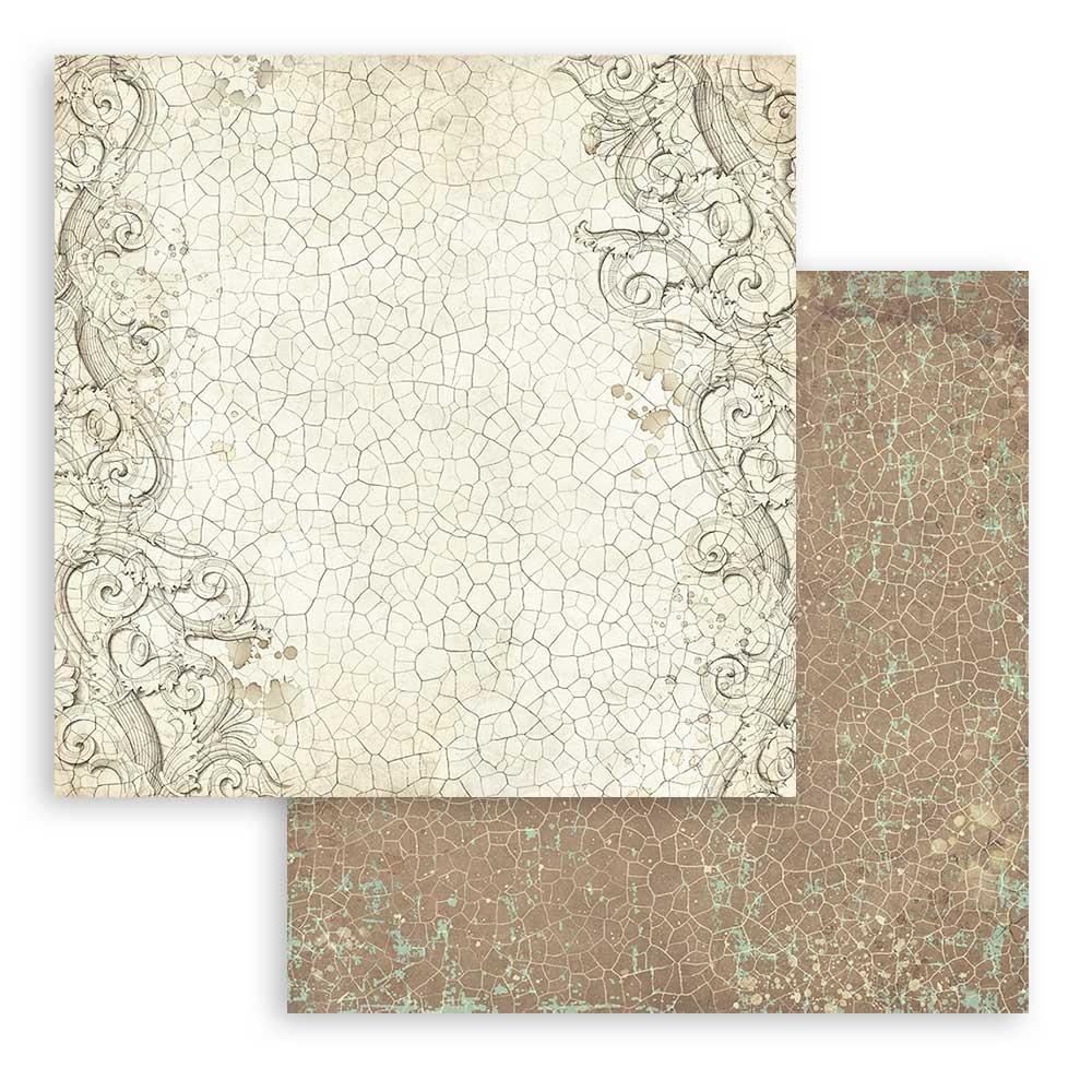 Stamperia Maxi Backgrounds Selection Double-Sided Paper Pad - 12x12 - Brocante Antiques
