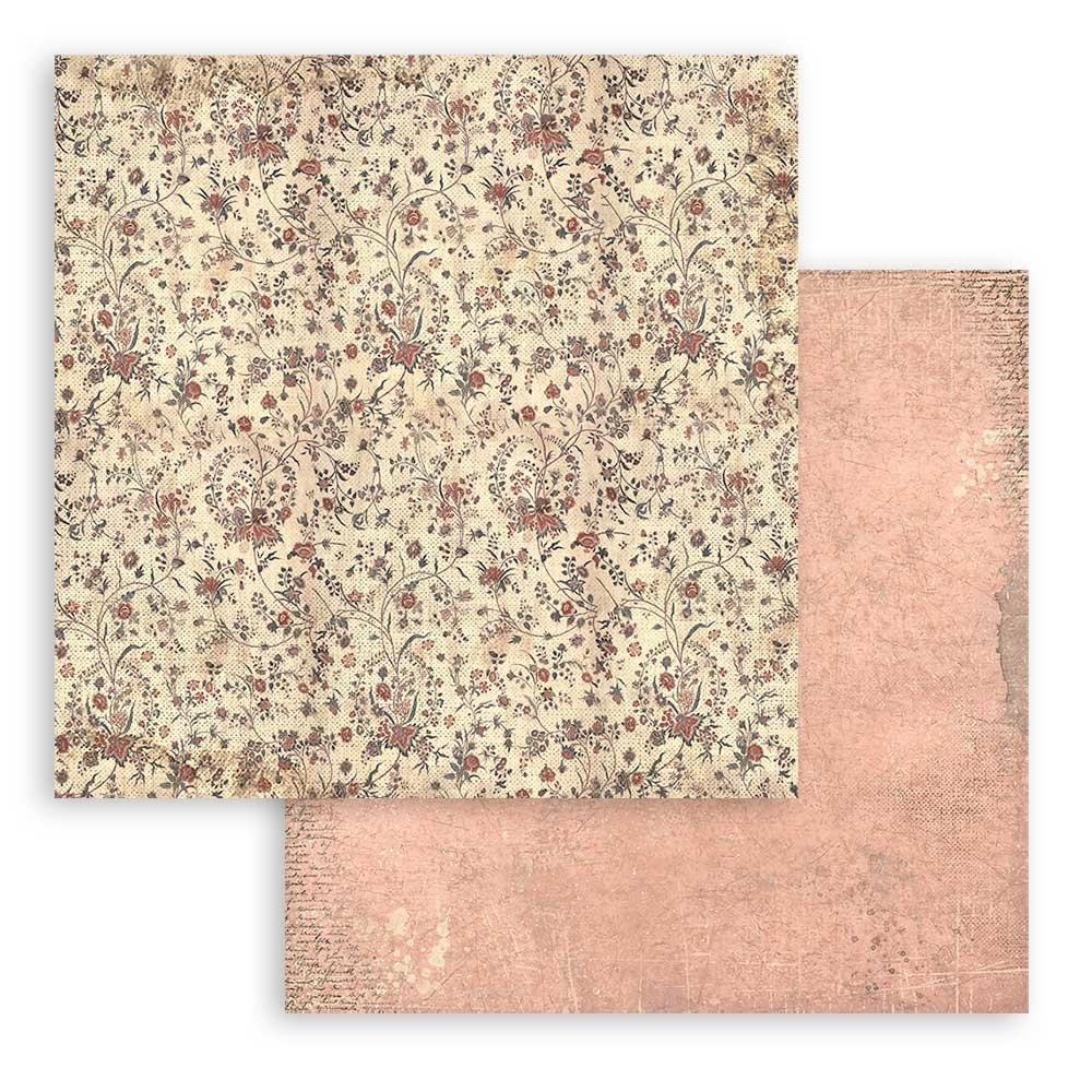 Stamperia Maxi Backgrounds Selection Double-Sided Paper Pad - 12x12 - Brocante Antiques