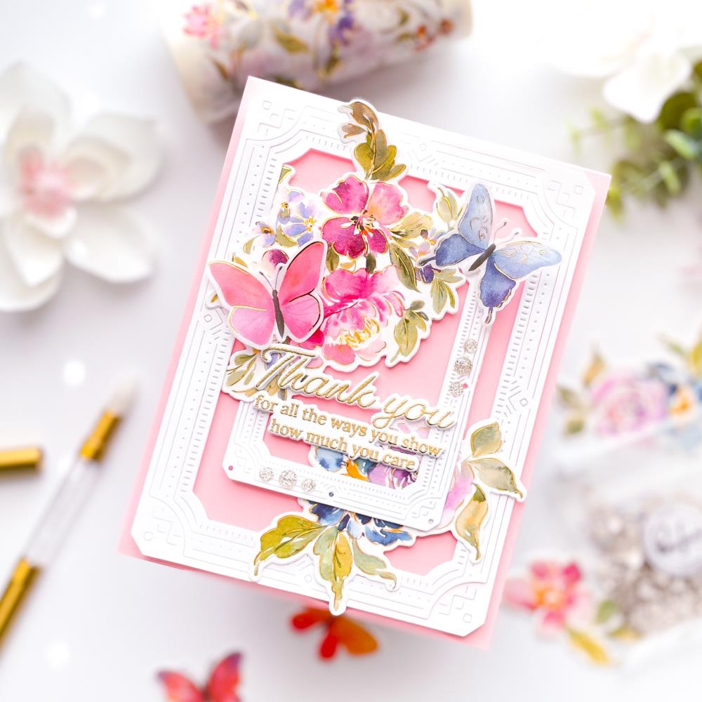 Pinkfresh Studio Washi Tape 4-inchX10m - Fluttering Butterflies