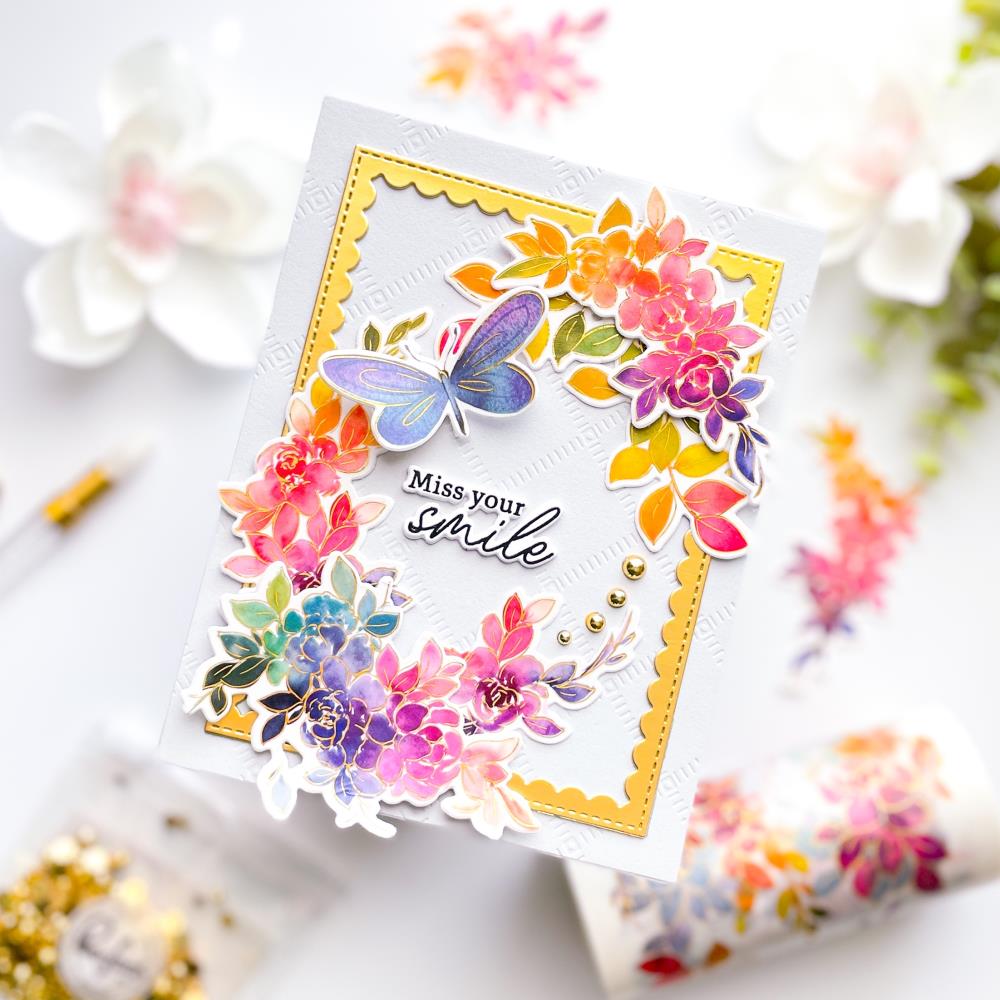 Pinkfresh Studio Washi Tape 4-inchX10m - Fluttering Butterflies