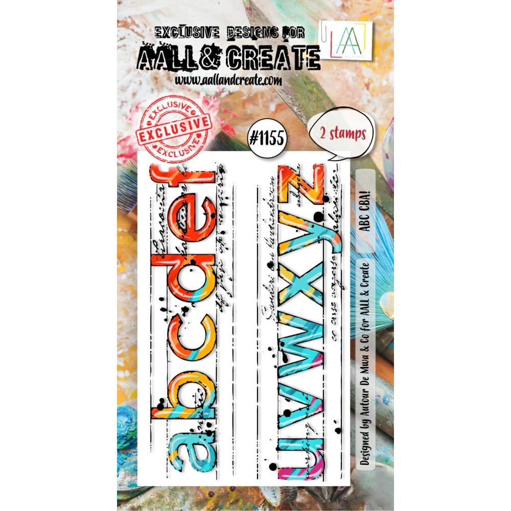 AALL And Create A8 Photopolymer Clear Stamp Set - ABC CBA