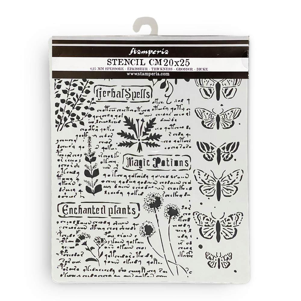 Stamperia Stencil 20cm x 25cm - Fortune Botanic