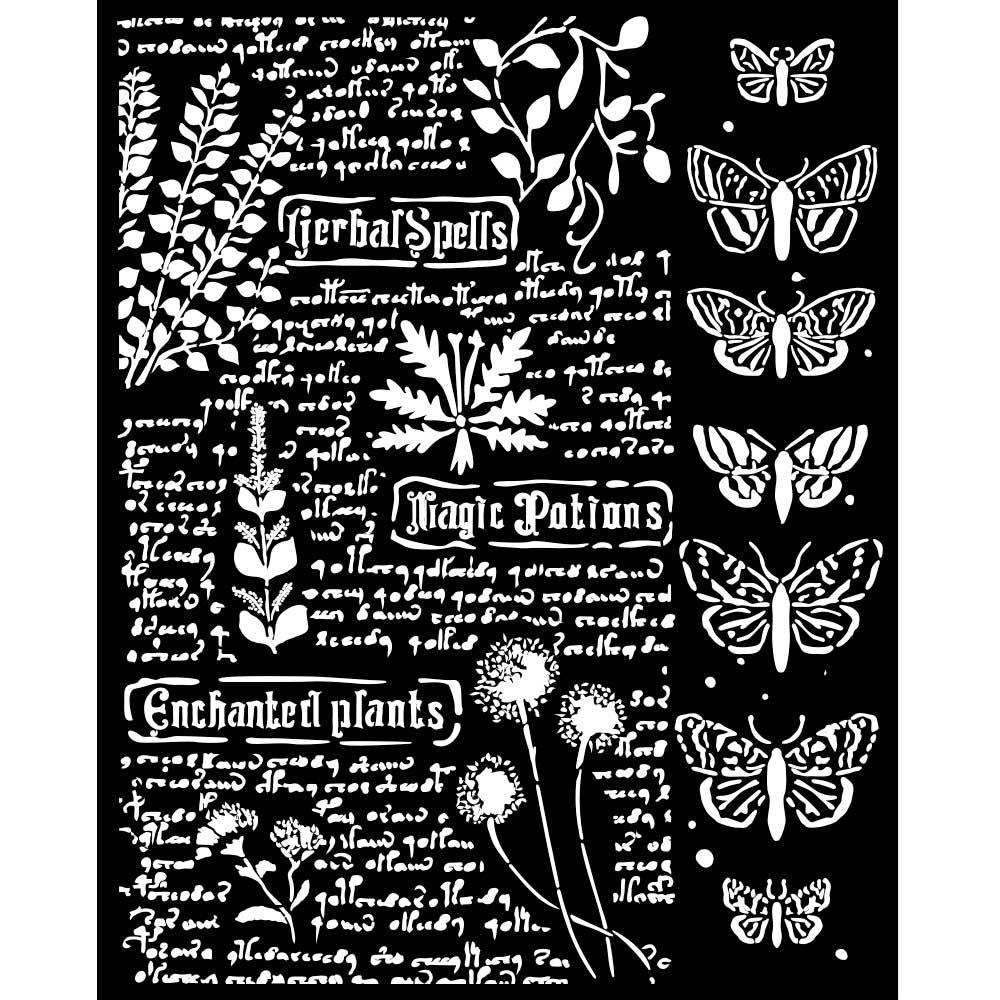 Stamperia Stencil 20cm x 25cm - Fortune Botanic