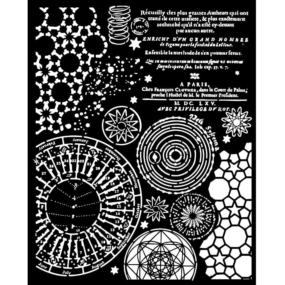 Stamperia Stencil 20cm x 25cm - Fortune Macrocosm Mixed Patterns