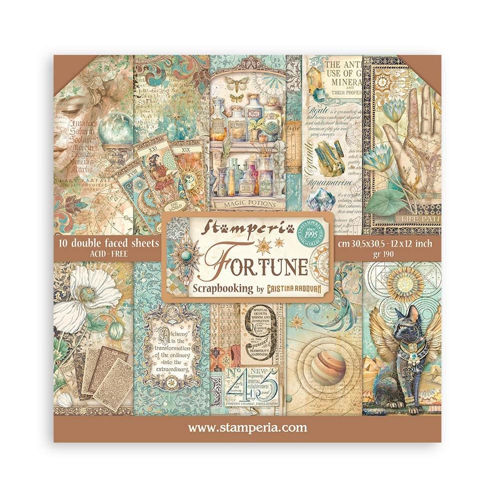 Stamperia Double-Sided Paper Pad 12x12 - Fortune