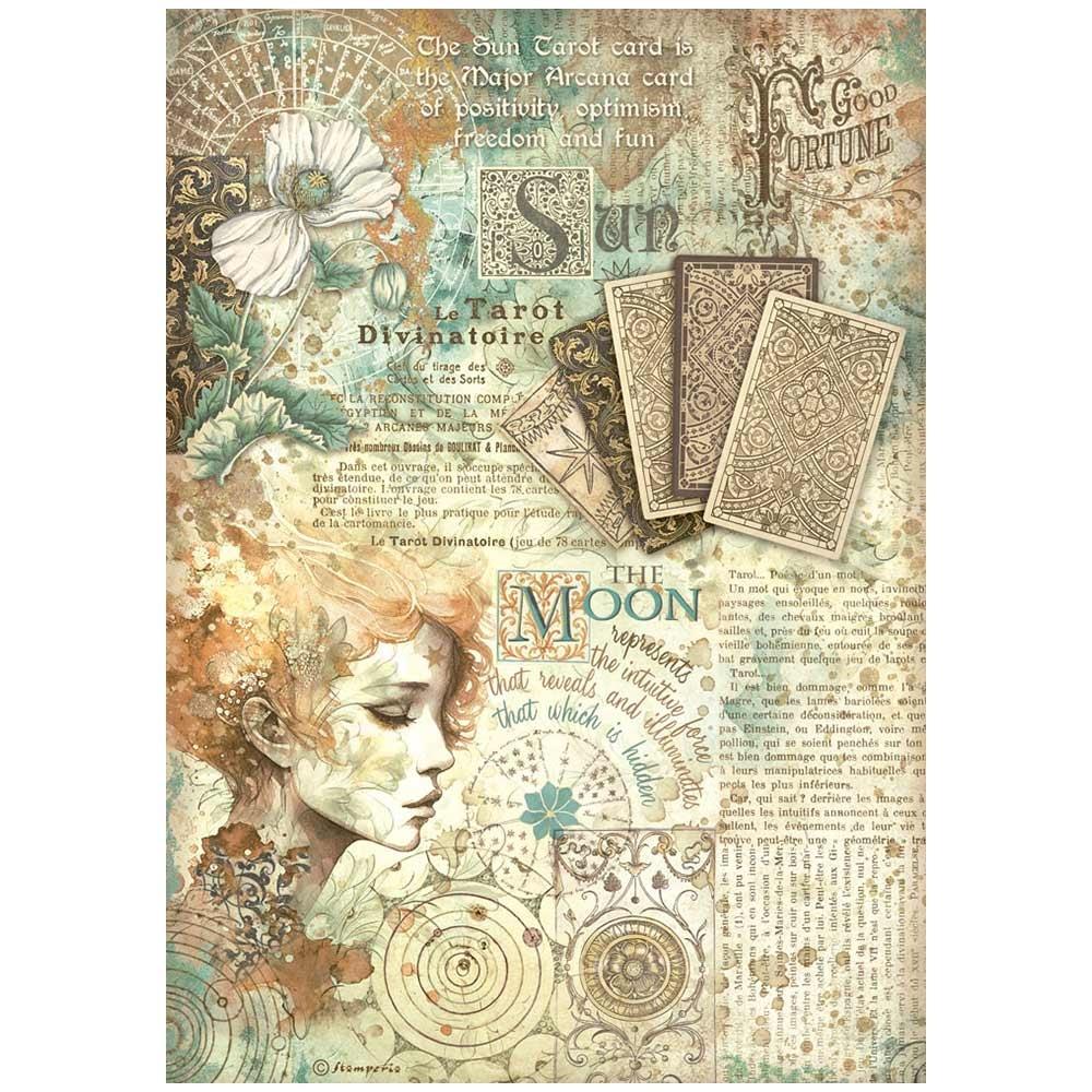 Stamperia Rice Paper Sheet A4 - Fortune Astrology