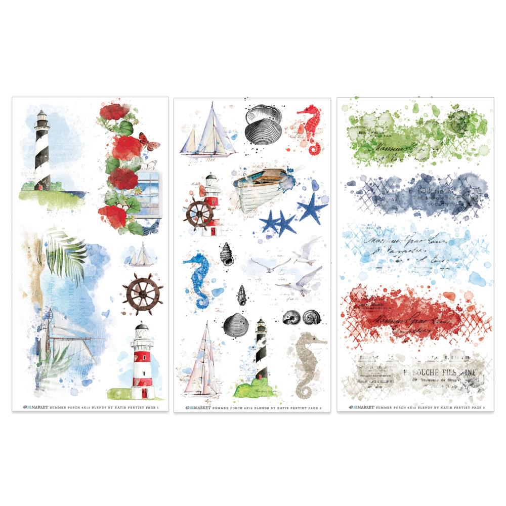 49 And Market Rub-On Transfer Set - Summer Porch Blendable