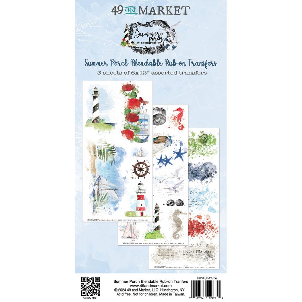49 And Market Rub-On Transfer Set - Summer Porch Blendable