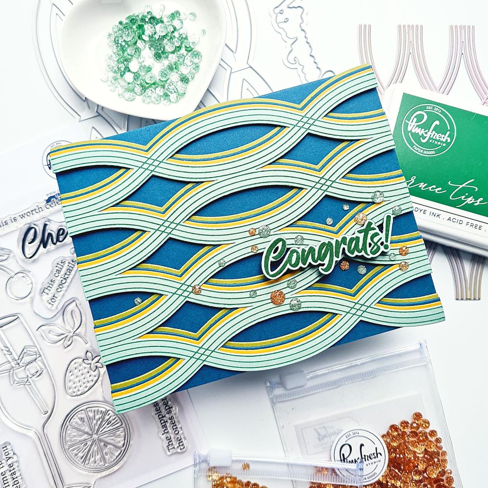 Pinkfresh Studio Press Plate - Twist Pattern