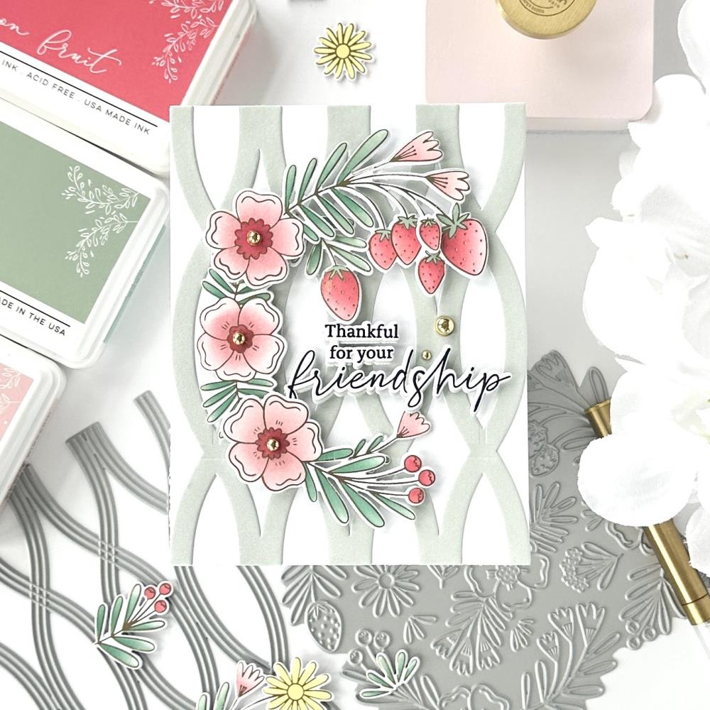 Pinkfresh Studio Press Plate - Twist Pattern