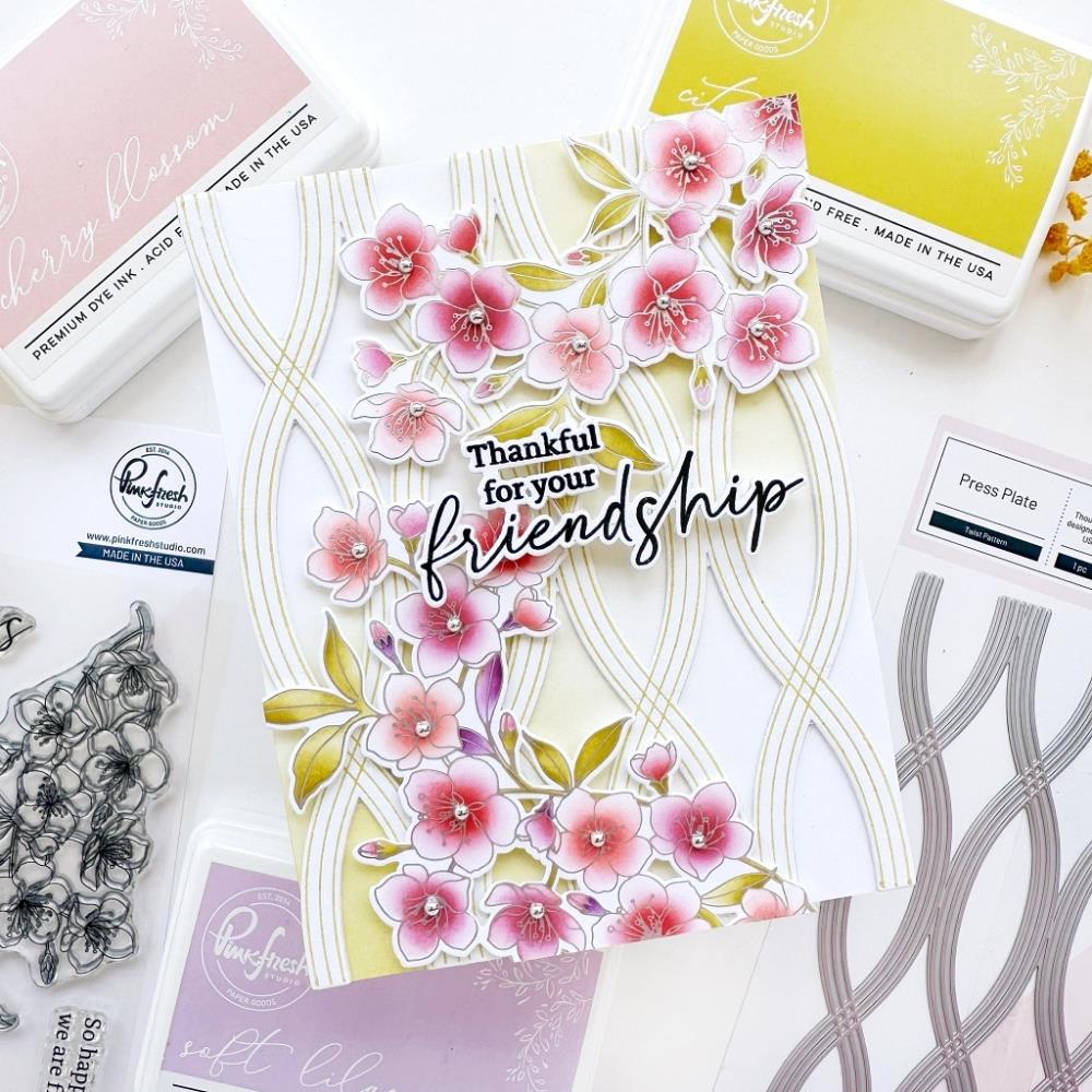 Pinkfresh Studio Press Plate - Twist Pattern