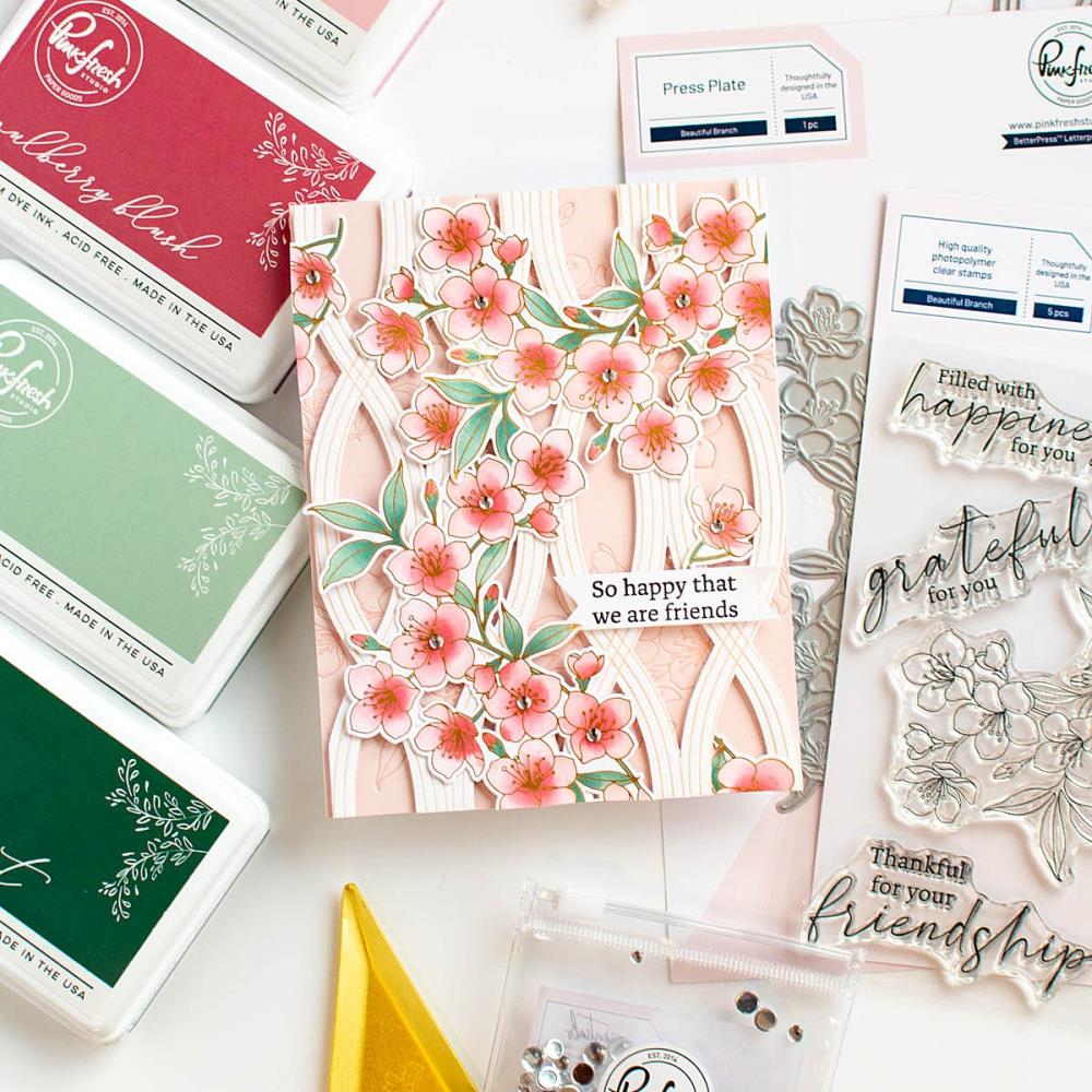 Pinkfresh Studio Press Plate - Twist Pattern