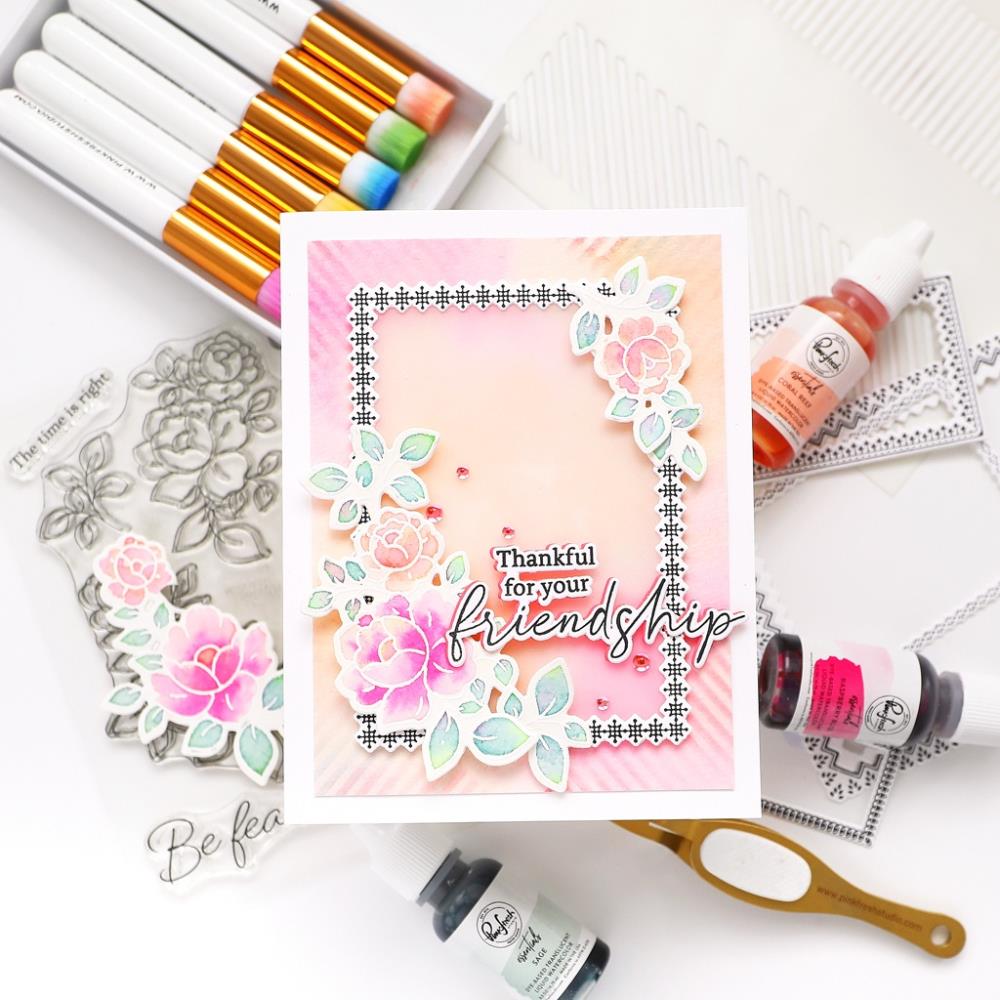 Pinkfresh Studio Stencils - Border