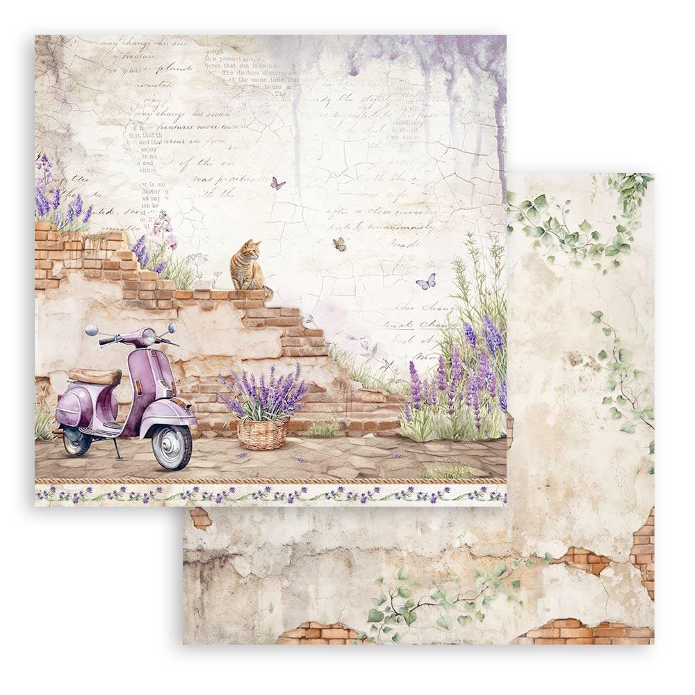 Stamperia Double-Sided Paper Pad 12x12 - Lavender