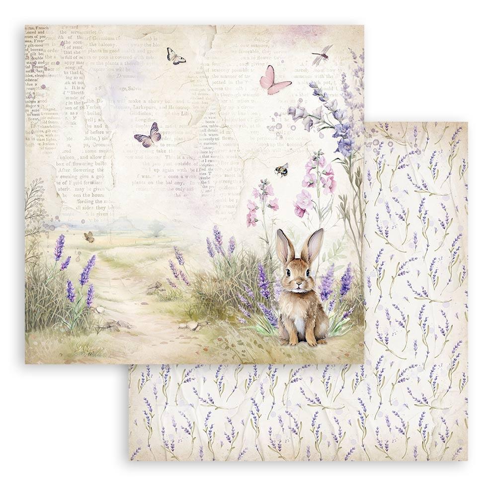 Stamperia Double-Sided Paper Pad 12x12 - Lavender