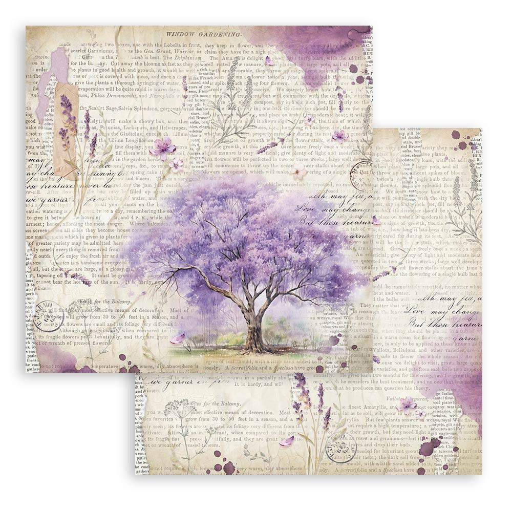Stamperia Double-Sided Paper Pad 12x12 - Lavender