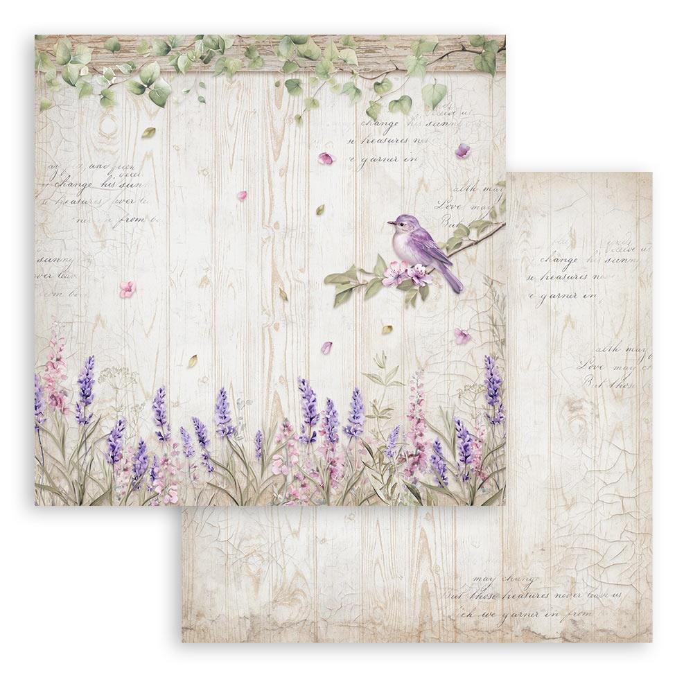 Stamperia Double-Sided Paper Pad 12x12 - Lavender