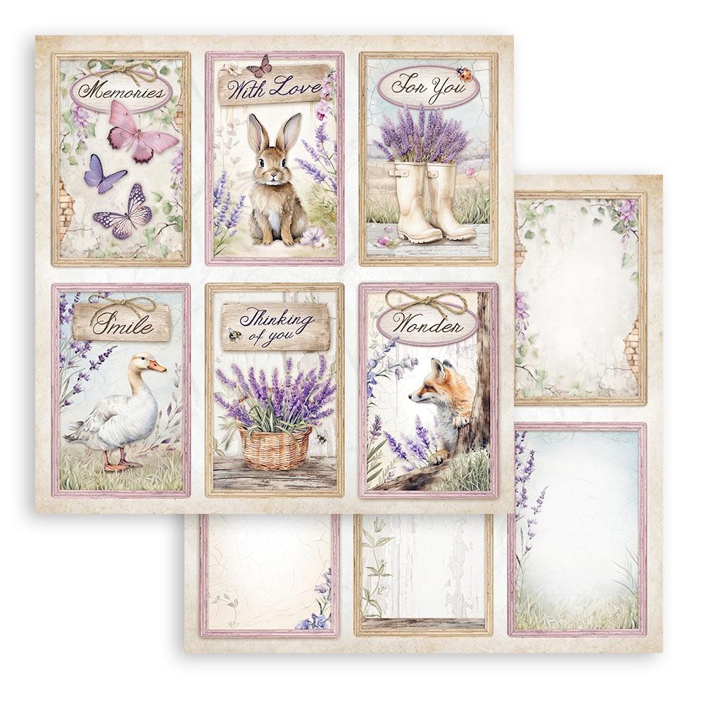 Stamperia Double-Sided Paper Pad 12x12 - Lavender