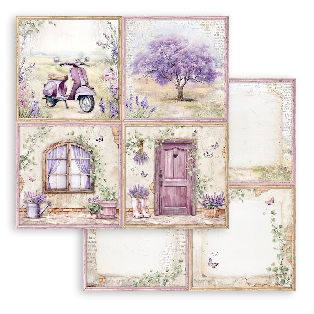 Stamperia Double-Sided Paper Pad 12x12 - Lavender