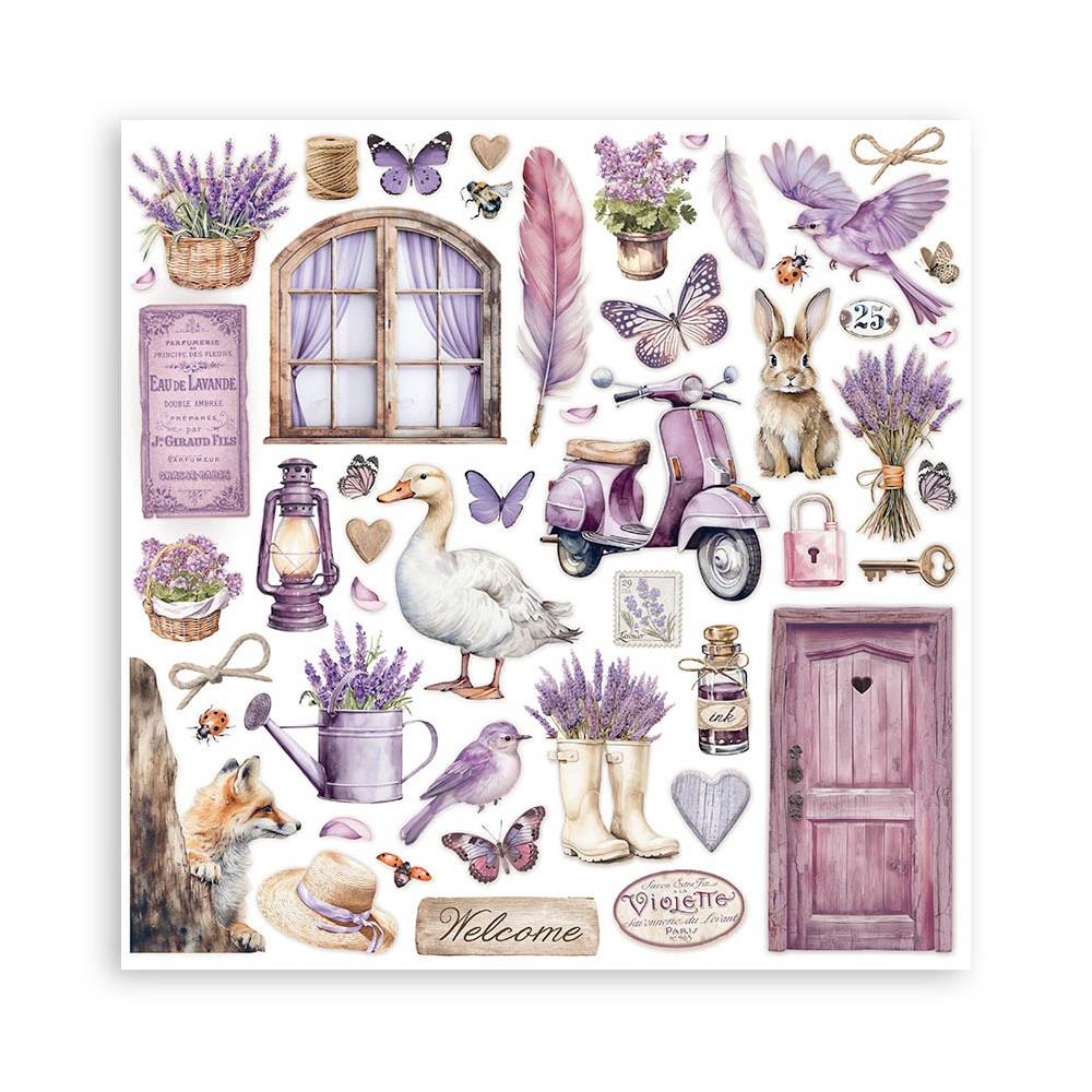 Stamperia Double-Sided Paper Pad 12x12 - Lavender