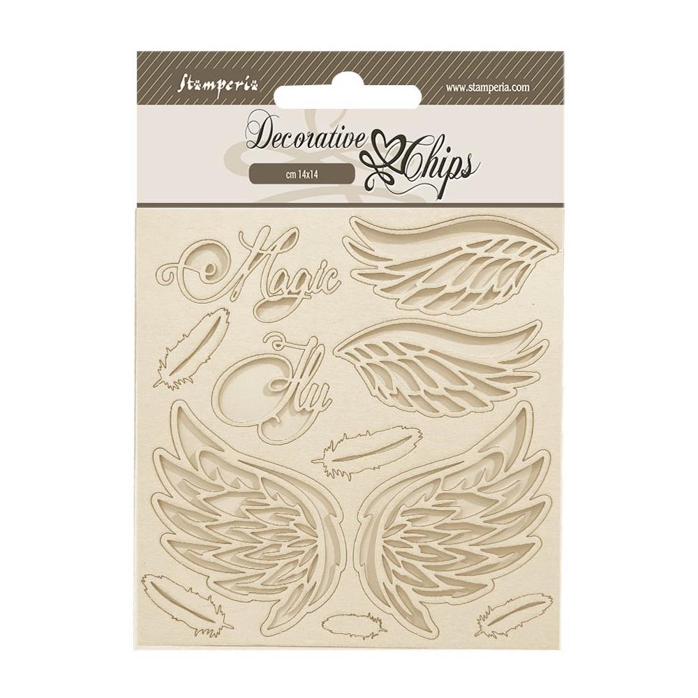 Stamperia Decorative Chips - Wonderland Wings