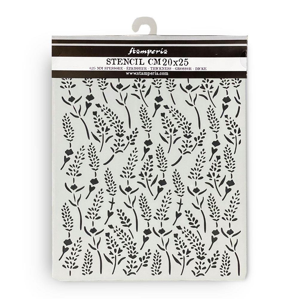 Stamperia Stencil 20cm x 25cm - Lavender Pattern