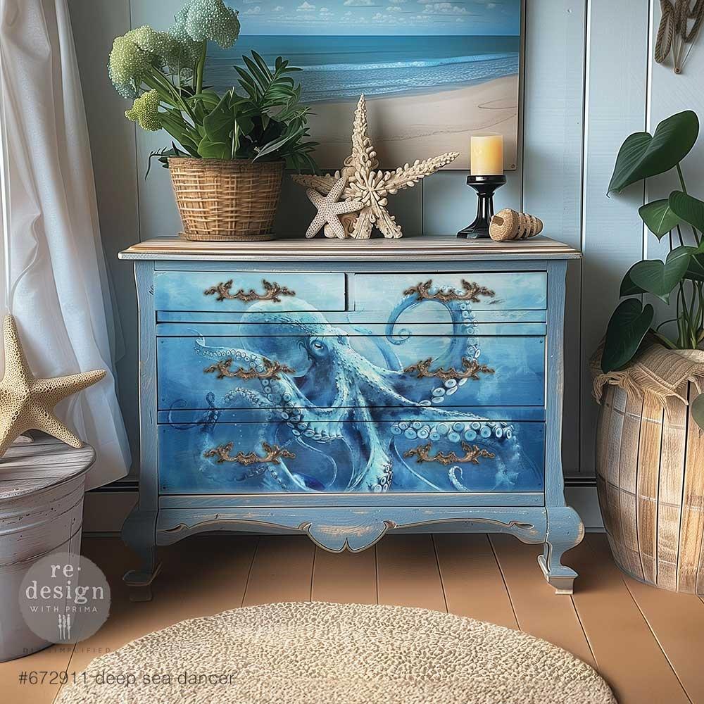 Prima Re-Design A1 Decoupage Fiber - Deep Sea Dancer