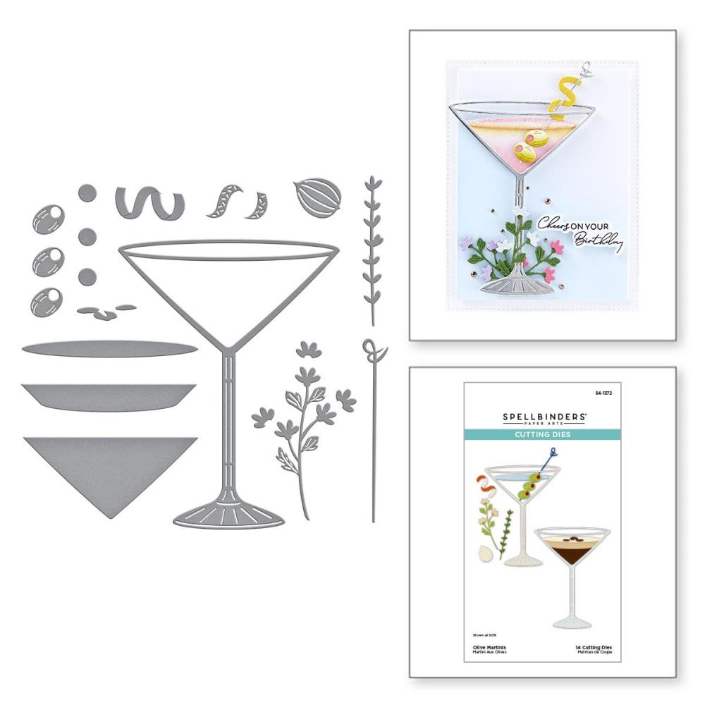 Spellbinders Etched Die - Olive Martinis