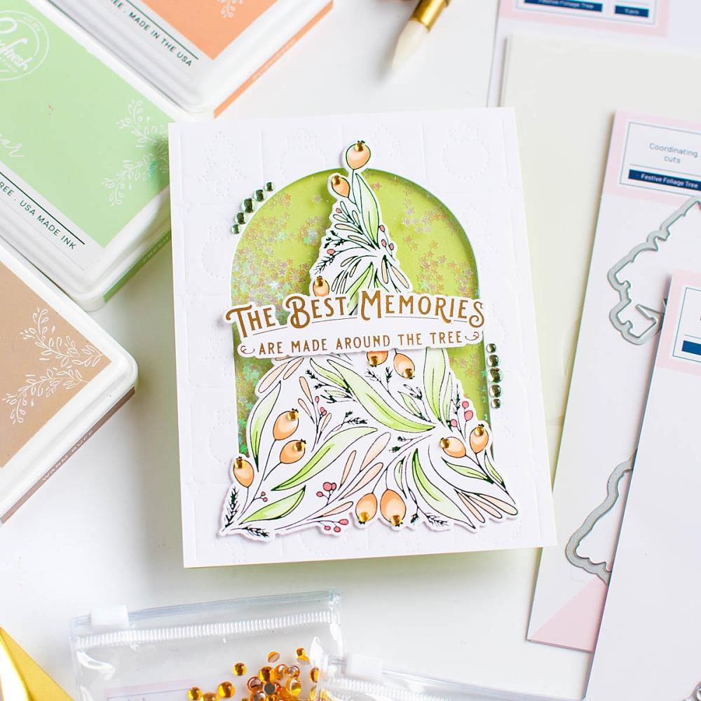 Pinkfresh Studio Clear Stamp Set - Holiday Greetings Sentiments