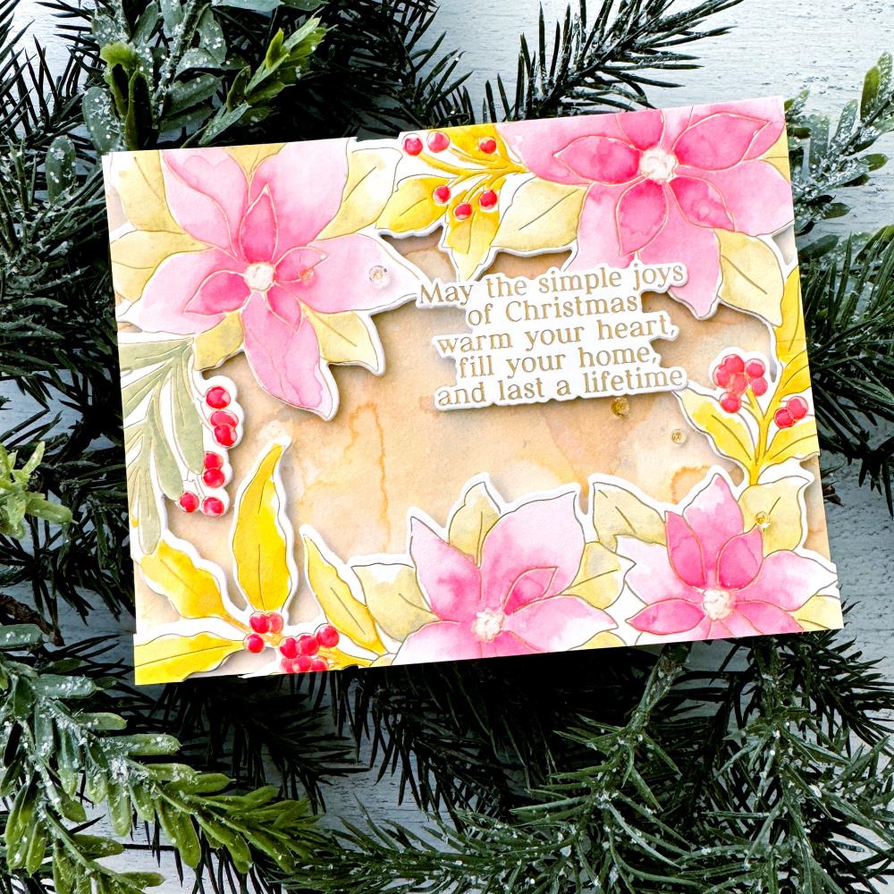 Pinkfresh Studio Die - Poinsettia Frame