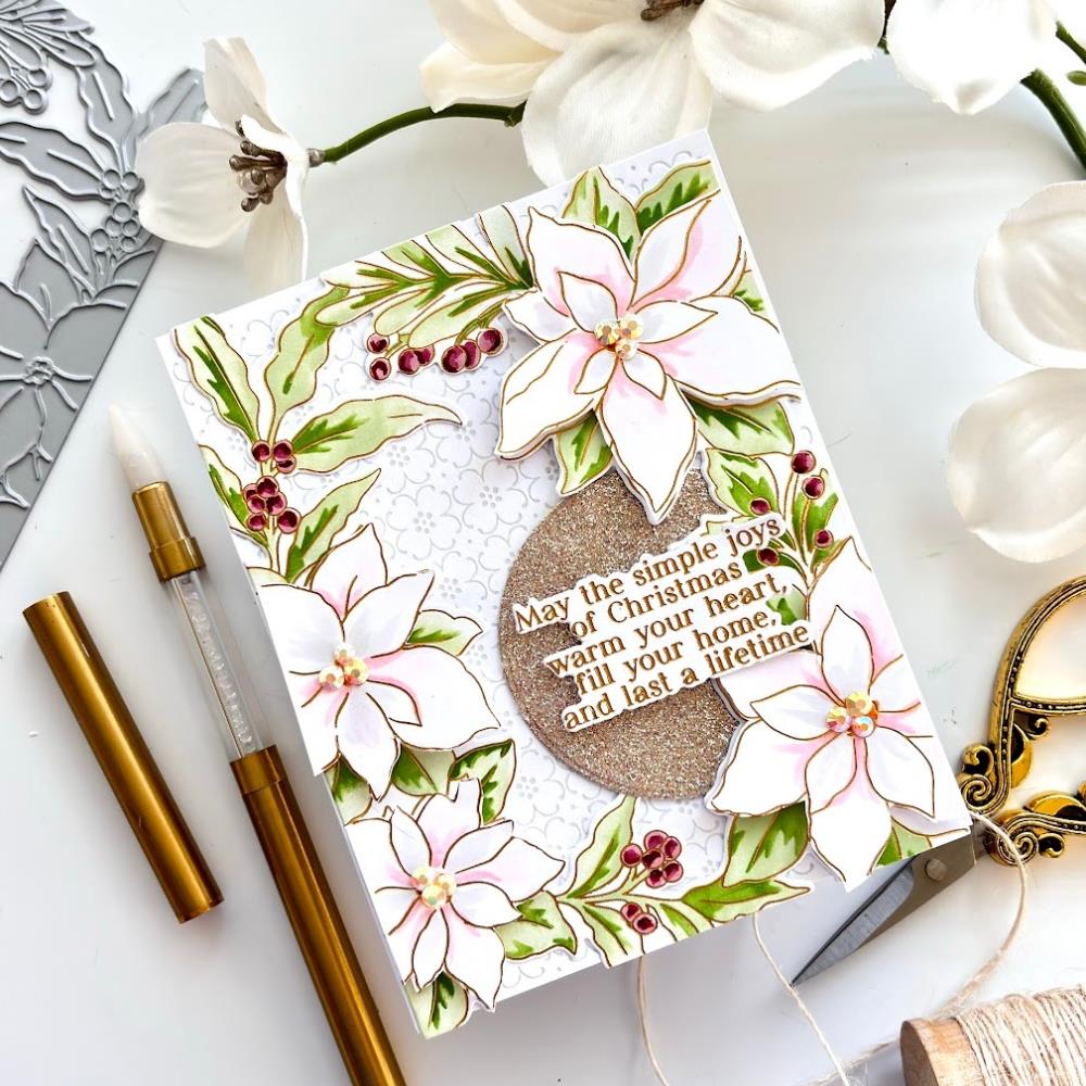 Pinkfresh Studio Die - Poinsettia Frame