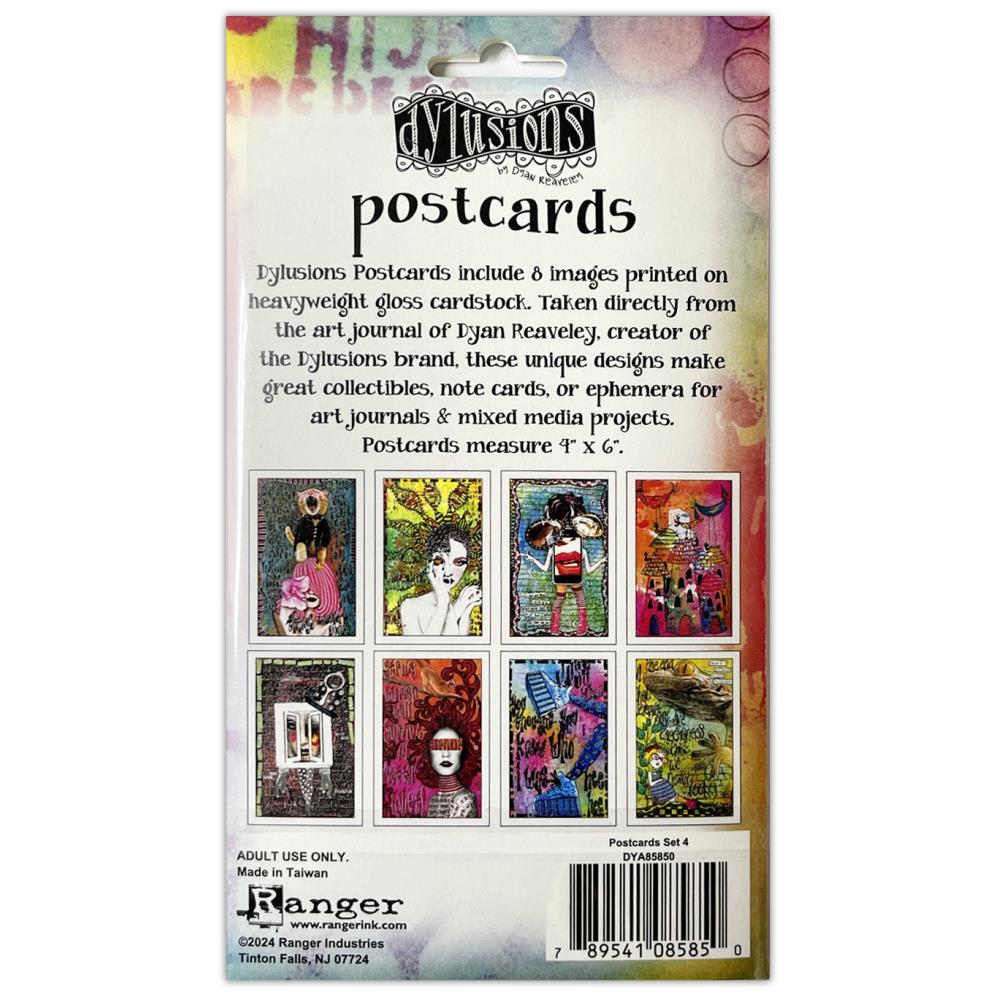 Dyan Reaveleys Dylusions Postcards - Images Set 4