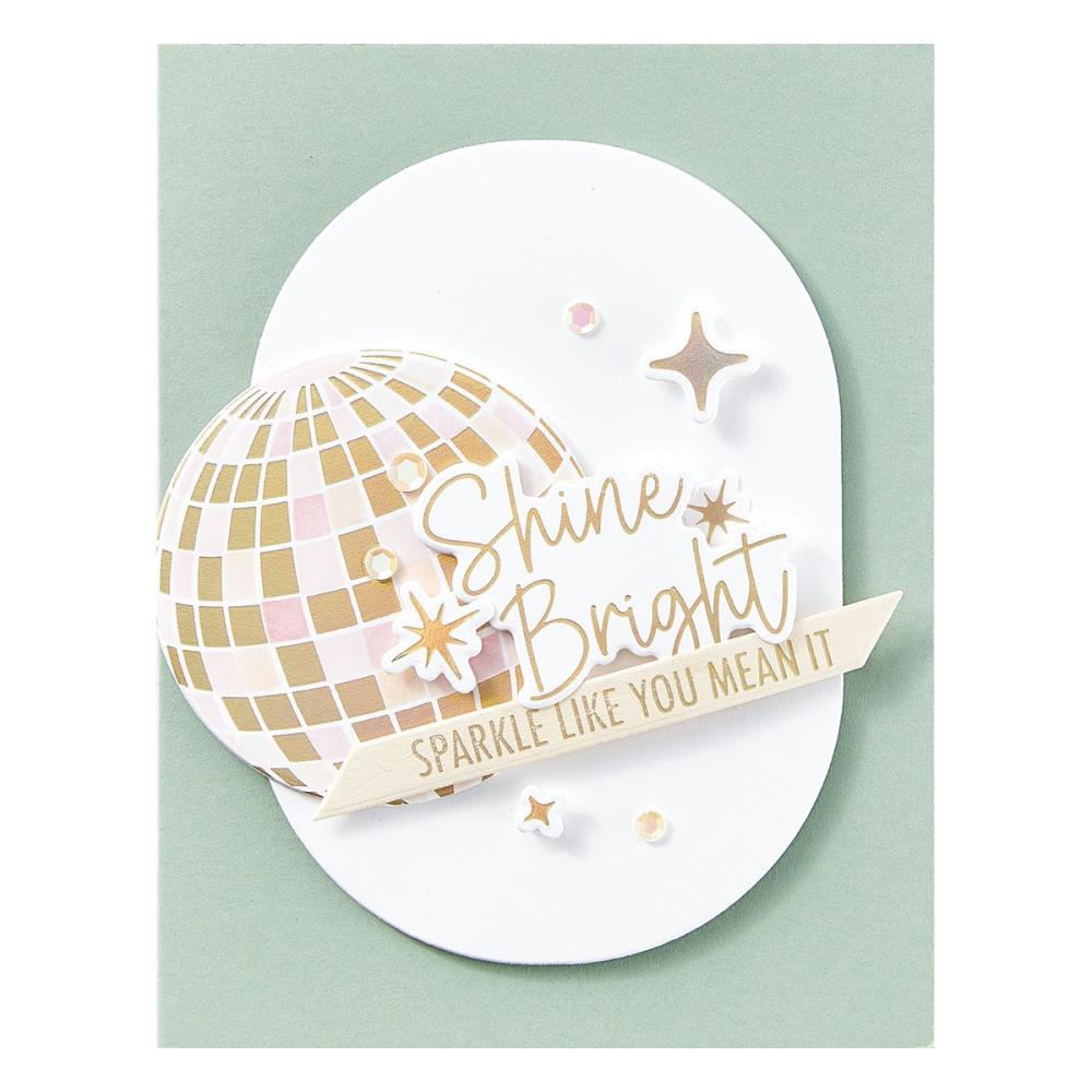Spellbinders Press Plate & Die Set - Disco Impressions Shine Bright