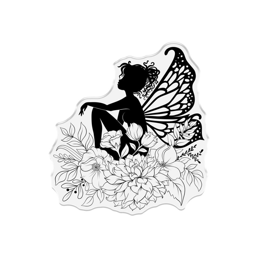 Sara Signature Fairy Glade Stamp And Die - Among The Wildflowers