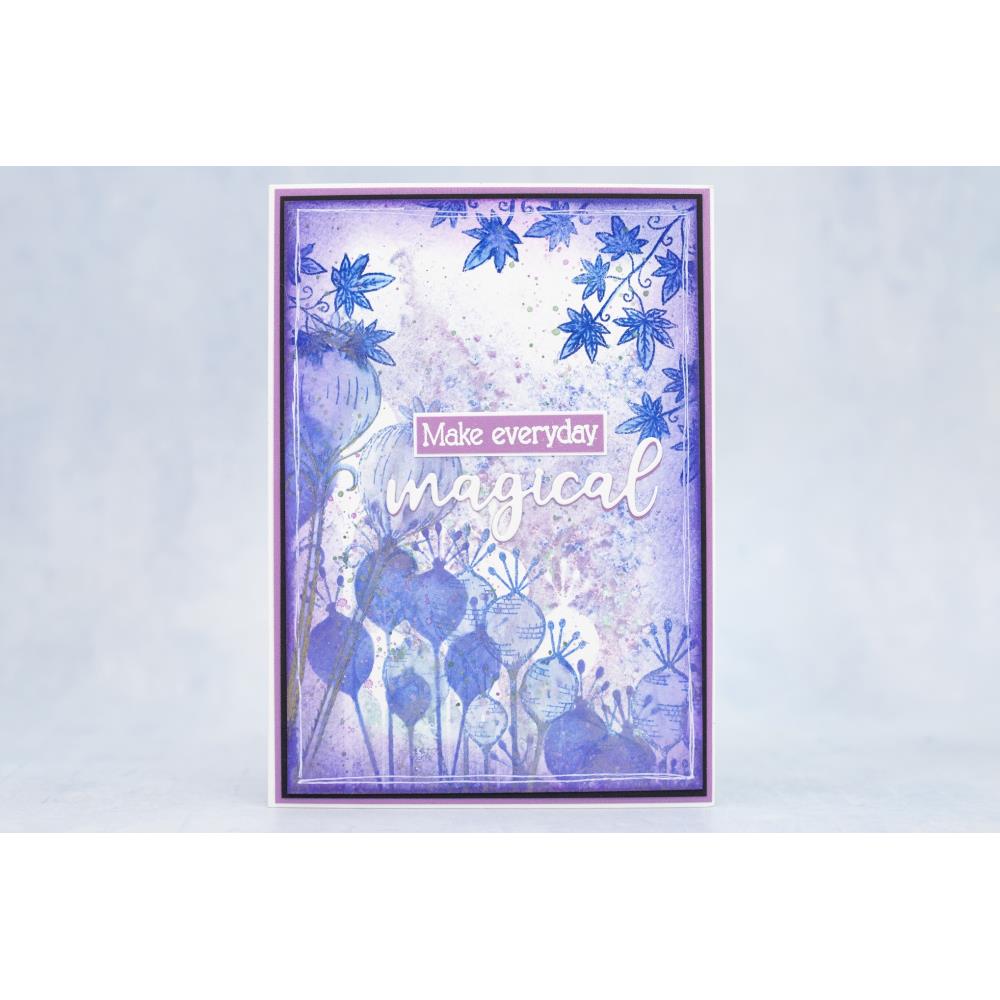 Sara Signature Fairy Glade Stamps Stencils And Masks - Woodland Wildflowers