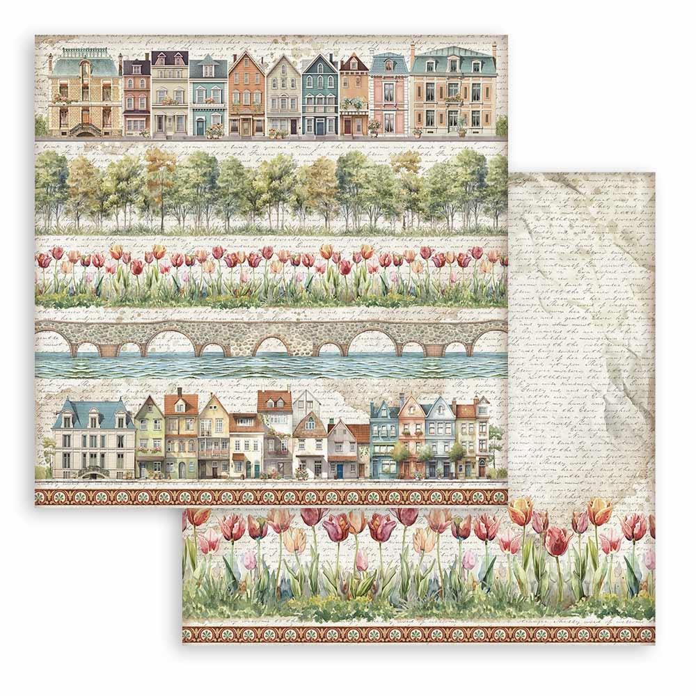 Stamperia Double-Sided Paper Pad 8x8 - Art Of Travelling