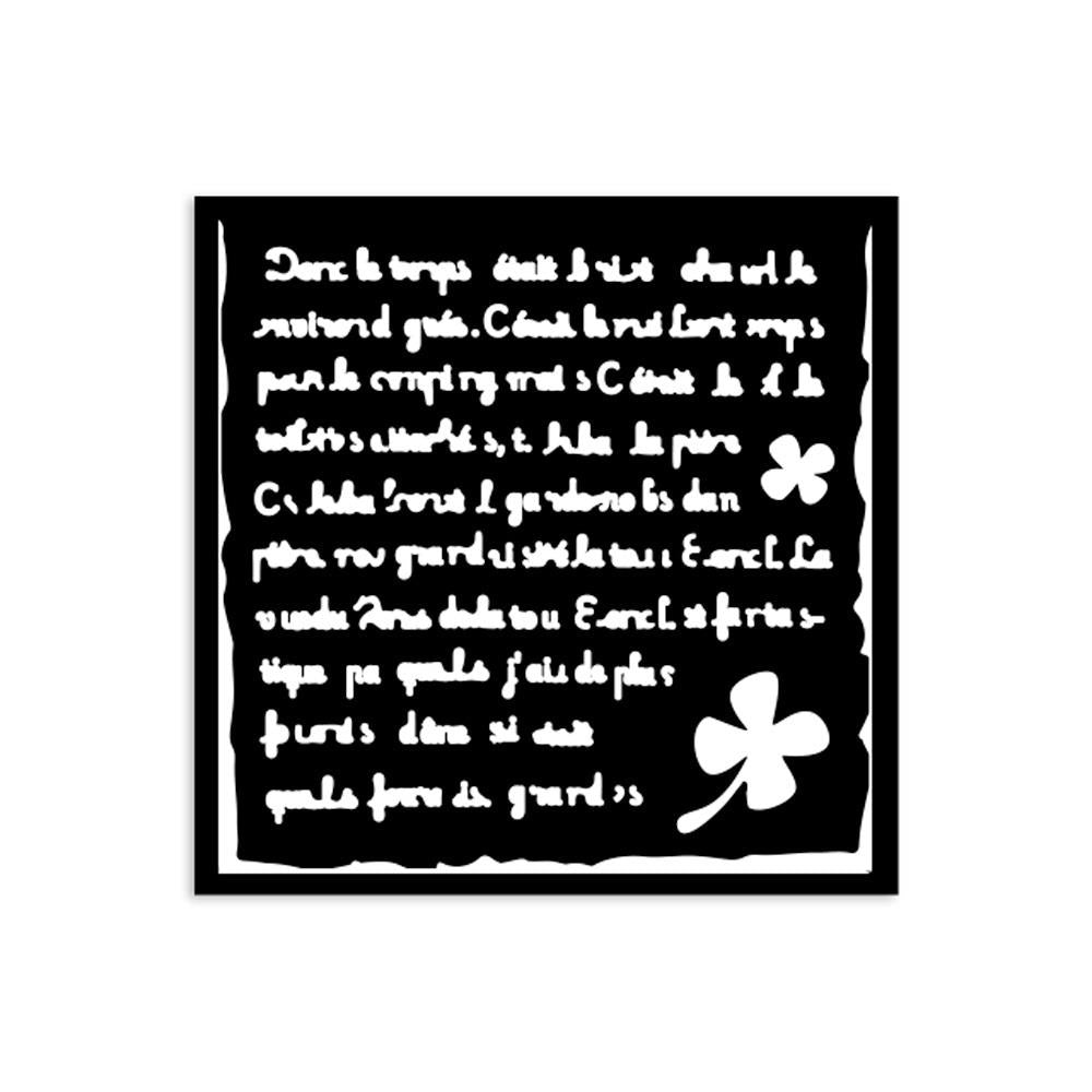 Stamperia Stencil 12cm x 12cm - Art Of Travelling Handmade Letter