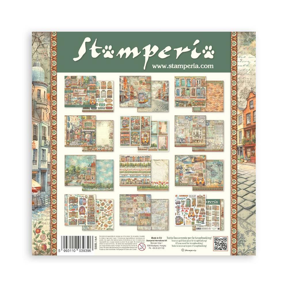 Stamperia Double-Sided Paper Pad 12x12 - Art Of Travelling