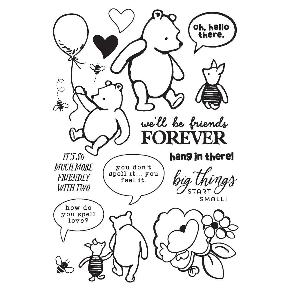 Simple Stories 4x6 Stamp - Say Cheese Classic Pooh - Silly Old Bear