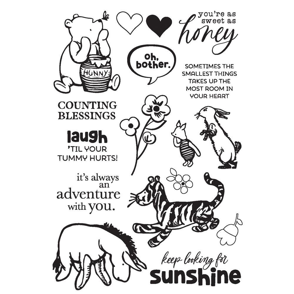 Simple Stories 4x6 Stamp - Say Cheese Classic Pooh - Friends Forever