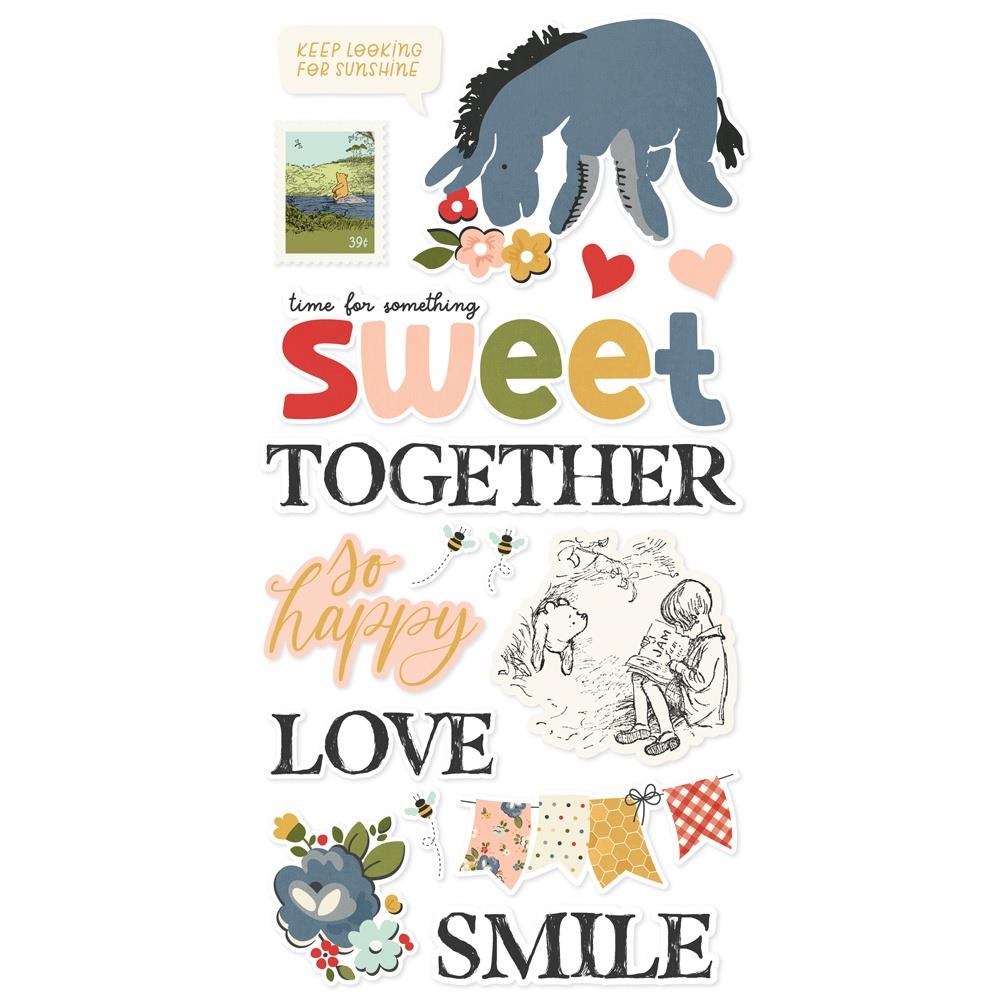Simple Stories - Say Cheese Classic Pooh Foam Stickers