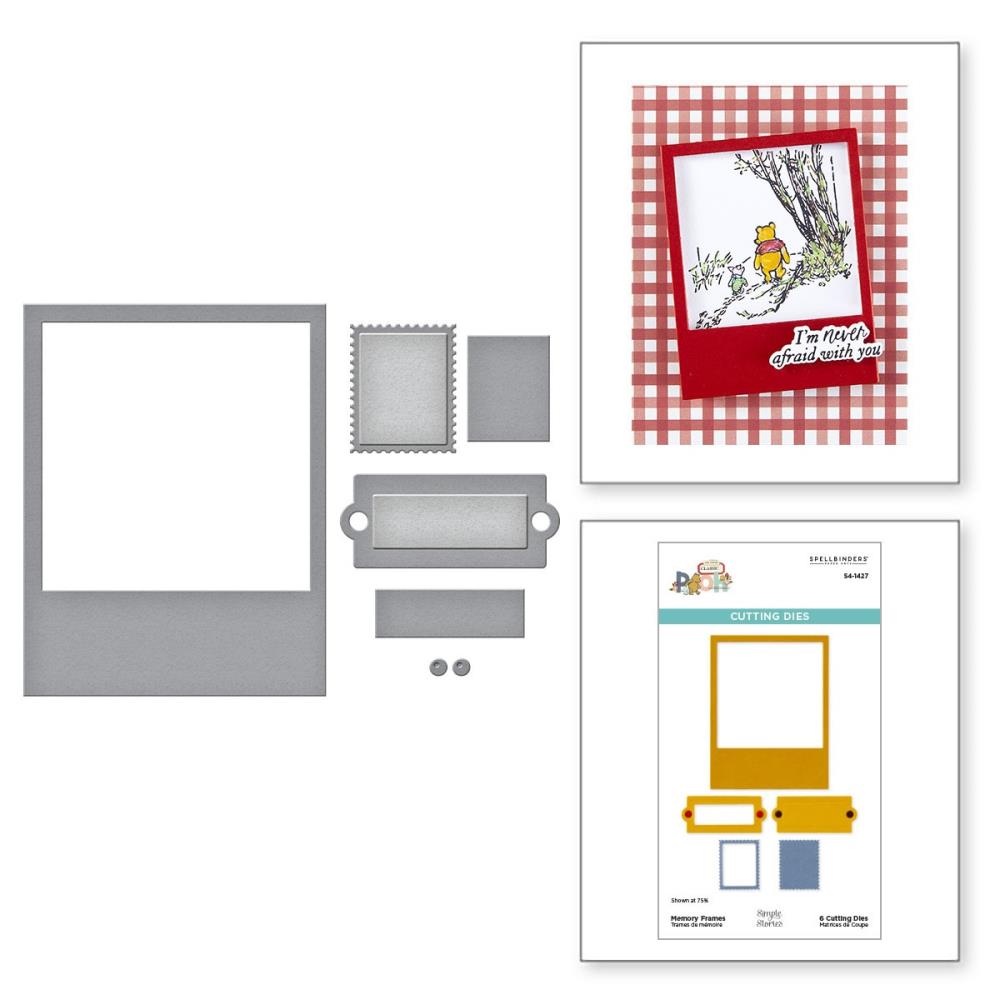 Spellbinders Etched Dies Say Cheese Classic Pooh - Memory Frames