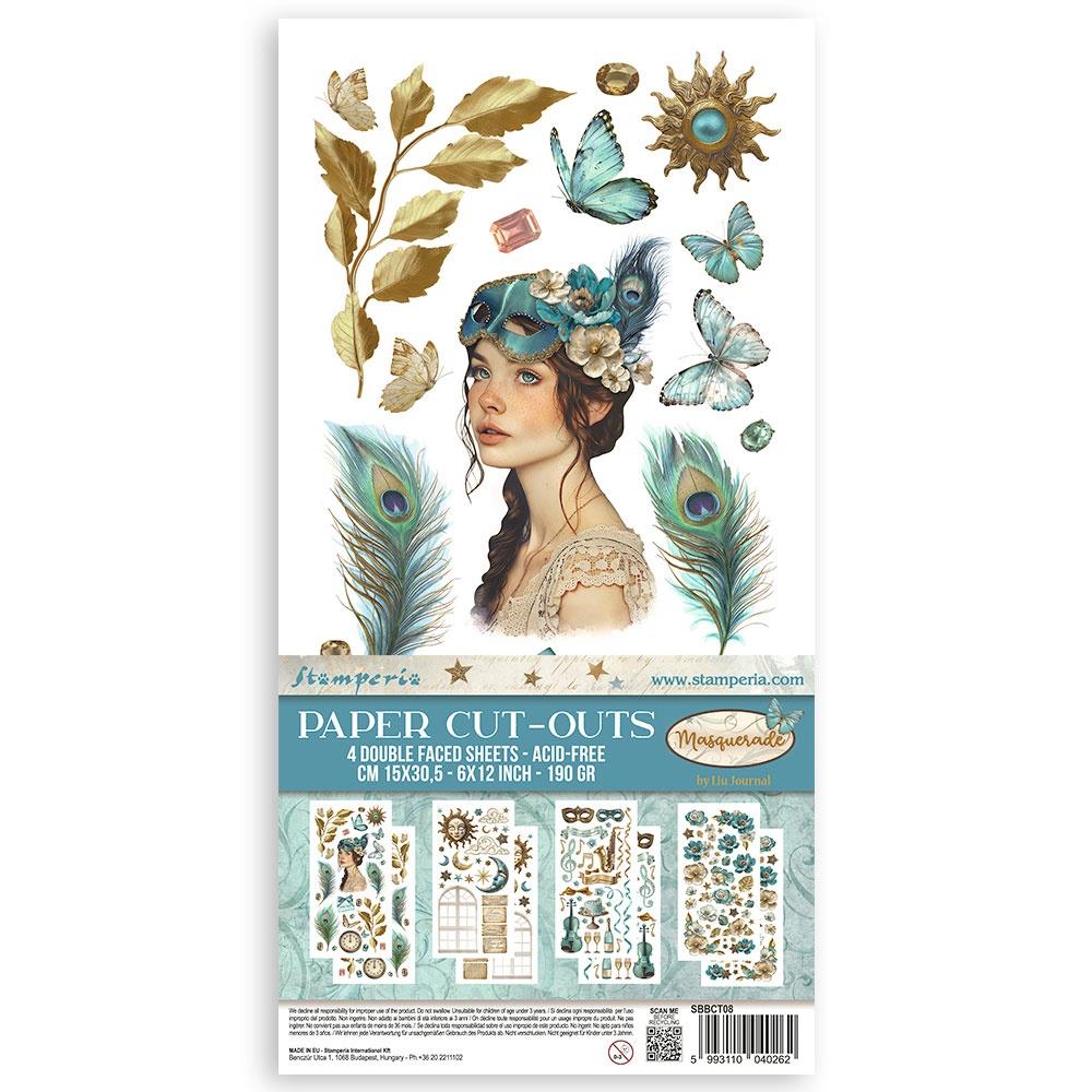Stamperia Double-Sided Paper Cut-Outs - Masquerade
