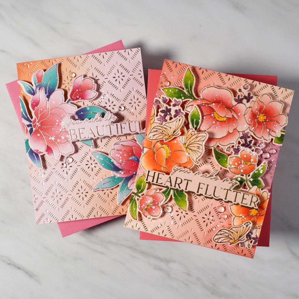 Pinkfresh Studio Press Plate - Dashing Daisies