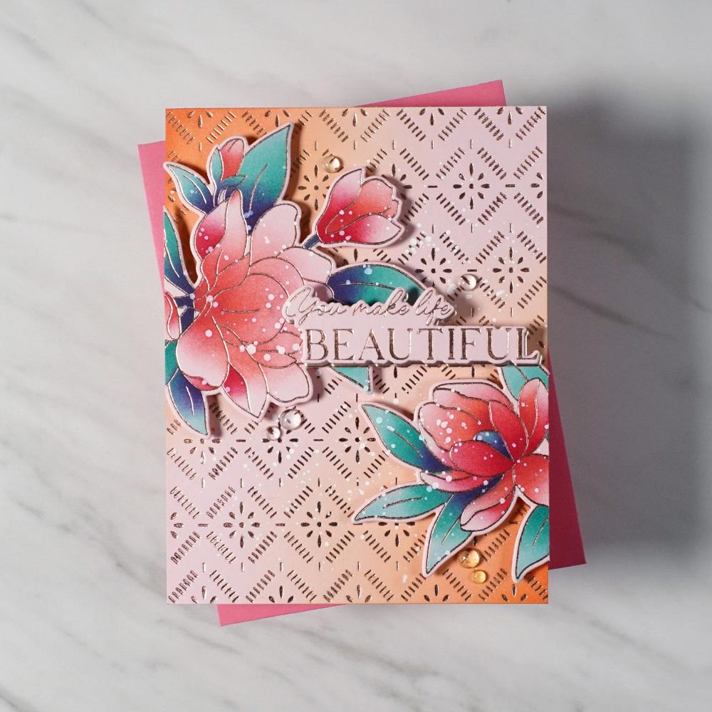 Pinkfresh Studio Press Plate - Butterflies in Bloom