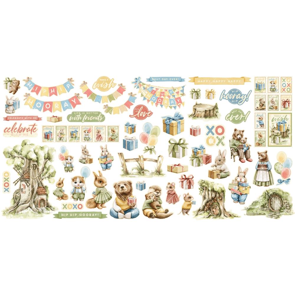 Graphic 45 Ephemera Ephemera Set - Hip Hip Hooray